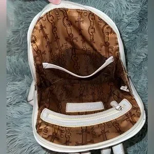 Elegant white Tignanello leather backpack Tignanello | Bags | Tignanello Black Leather Sling Backpack  main image 4